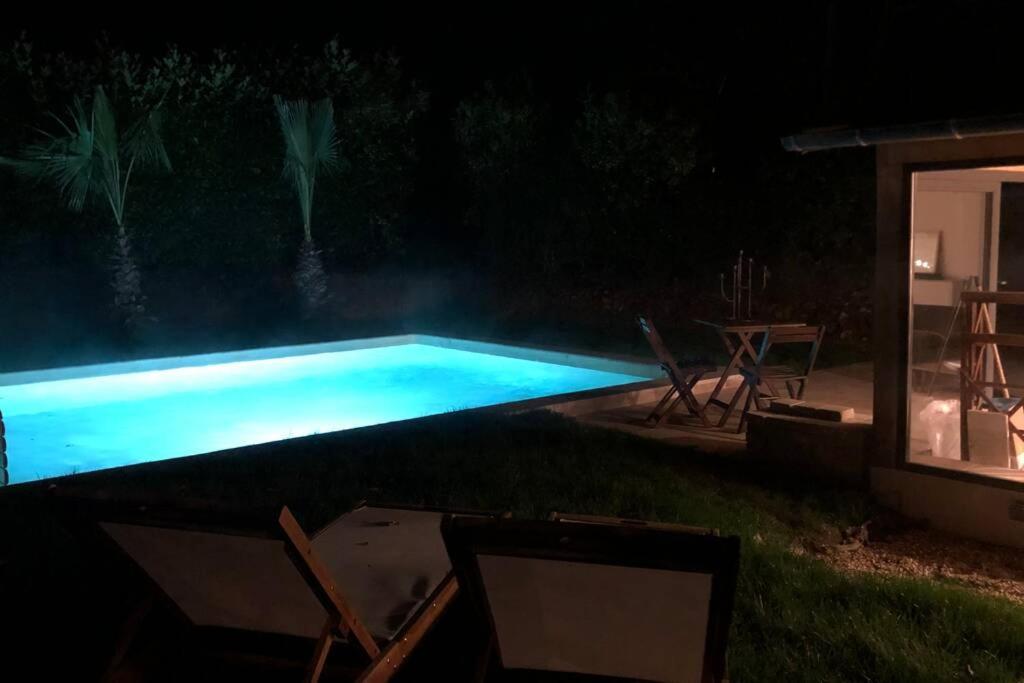Villa Le loft Normand avec piscine chauffée à Saint-Antonin-de-Sommaire Extérieur photo