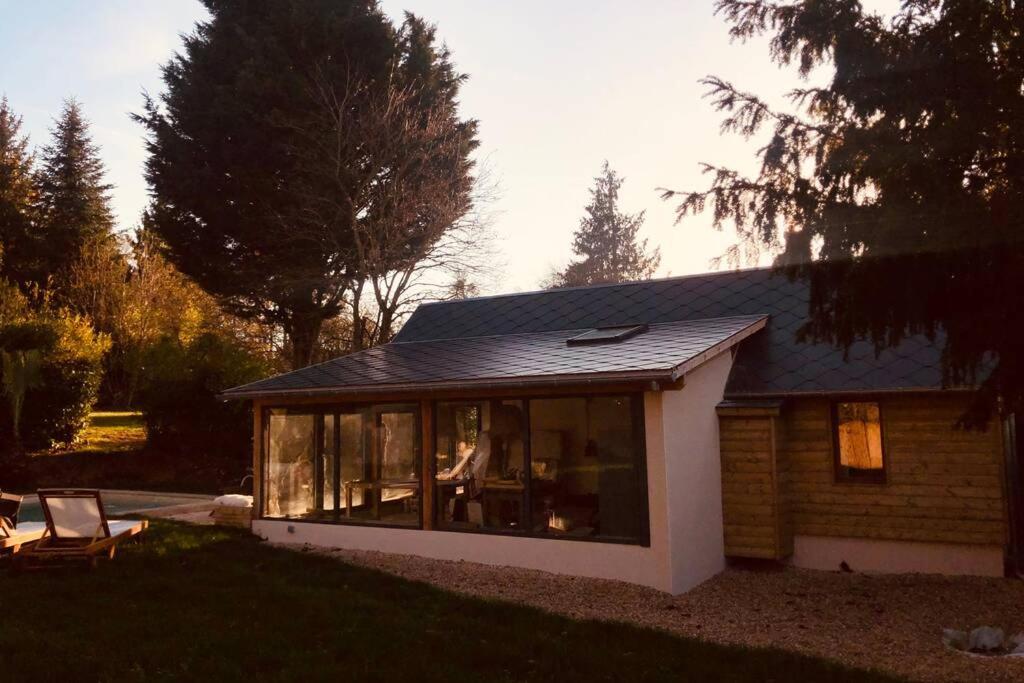 Villa Le loft Normand avec piscine chauffée à Saint-Antonin-de-Sommaire Extérieur photo