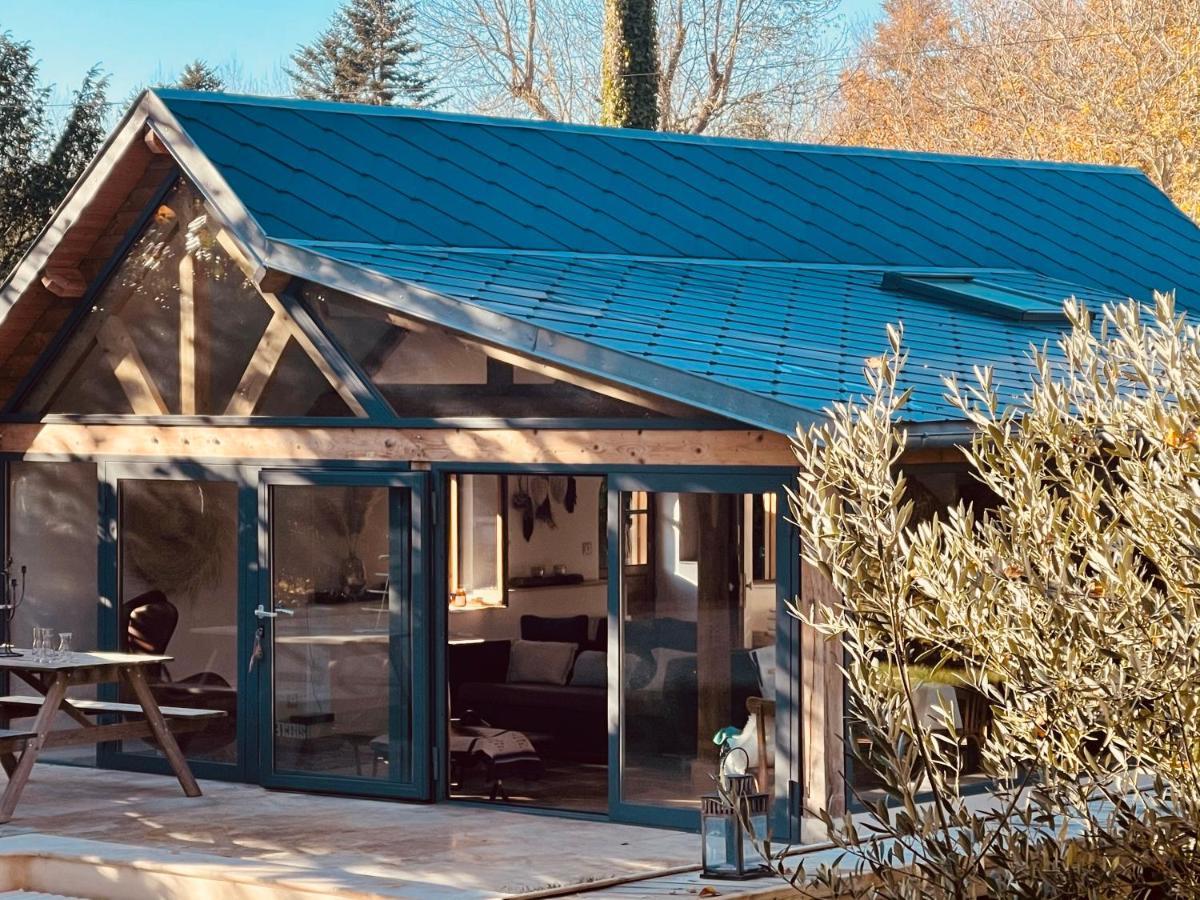 Villa Le loft Normand avec piscine chauffée à Saint-Antonin-de-Sommaire Extérieur photo