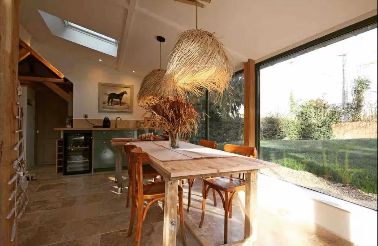 Villa Le loft Normand avec piscine chauffée à Saint-Antonin-de-Sommaire Extérieur photo