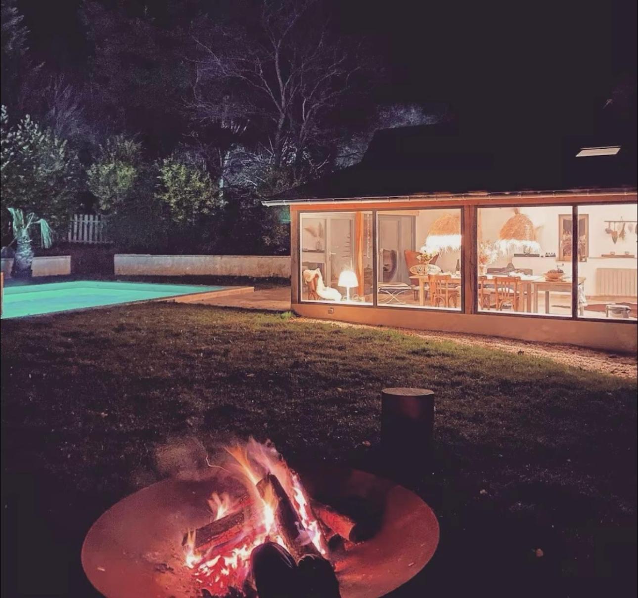 Villa Le loft Normand avec piscine chauffée à Saint-Antonin-de-Sommaire Extérieur photo
